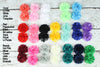 Satin Mini Mesh Flower 2"