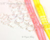 Plastic Headband Slider Sets Clear 3/8 inch - aka bra slides