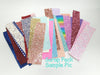 SCRAP PACK Glitter Fabric & Leather Sheets 1/2 Pound-Piper Alley Bow Supplies