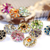 Sunburst 25mm Rhinestone Button