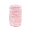 White 5/8" Fold Over Elastic Pink Swirl BTY