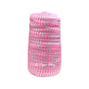 Hot Pink 5/8" Fold Over Elastic Metallic Silver Chevron BTY
