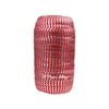 Red 5/8" Fold Over Elastic Metallic Silver Chevron BTY