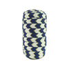 Lite Navy 5/8" Fold Over Elastic Metallic Gold Wide Arrow Chevron BTY