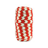 Red 5/8" Fold Over Elastic Metallic Gold Wide Arrow Chevron BTY