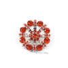 Spoke 32mm Rhinestone Button