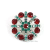 Spoke 32mm Rhinestone Button