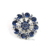 Spoke 32mm Rhinestone Button