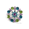 Spoke 32mm Rhinestone Button