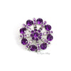 Spoke 32mm Rhinestone Button
