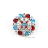Spoke 32mm Rhinestone Button