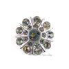 Sunburst 25mm Rhinestone Button