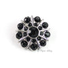 Sunburst 25mm Rhinestone Button