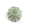 Sunburst 25mm Rhinestone Button