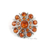 Sunburst 25mm Rhinestone Button