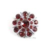 Sunburst 25mm Rhinestone Button
