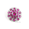 Swirl 25mm Rhinestone Button