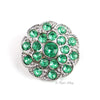 Swirl 25mm Rhinestone Button