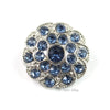 Swirl 25mm Rhinestone Button