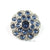 Swirl 25mm Rhinestone Button