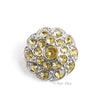 Swirl 25mm Rhinestone Button