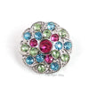 Swirl 25mm Rhinestone Button