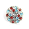 Swirl 25mm Rhinestone Button