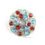 Swirl 25mm Rhinestone Button