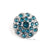 Swirl 25mm Rhinestone Button