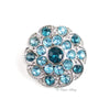 Swirl 25mm Rhinestone Button