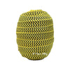 Yellow Lemon 5/8" Fold Over Elastic Black Chevron BTY