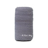 White 5/8" Fold Over Elastic Navy Chevron BTY