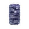 Navy Blue 5/8" Fold Over Elastic White Swiss Dot BTY
