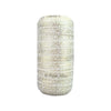 White 5/8" Fold Over Elastic Metallic Gold Zebra BTY