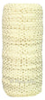 Ivory 3/8" Narrow Fold Over Elastic Metallic Gold Dots BTY