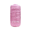 Hot Pink 5/8" Fold Over Elastic Metallic Silver Quatrefoil BTY