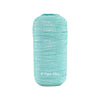 Turquoise 5/8" Fold Over Elastic Glitter Silver Threads BTY