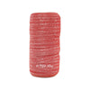 Red 5/8" Fold Over Elastic Glitter Silver Threads BTY