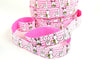 Pink White 5/8" Fold Over Elastic Easter Bunny Dots BTY