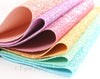 MINT GREEN Sugar Sprinkle Chunky Glitter Fabric Sheet