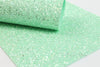 MINT GREEN Sugar Sprinkle Chunky Glitter Fabric Sheet