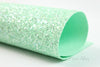 MINT GREEN Sugar Sprinkle Chunky Glitter Fabric Sheet