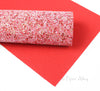 Lil RED ROOSTER Chunky Glitter Fabric Sheet