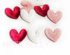 Velvet Heart Padded Applique 1.75 inch