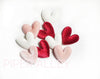 Velvet Heart Padded Applique 1.75 inch