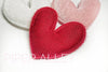 Velvet Heart Padded Applique 1.75 inch