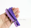 PURPLE 1/4" Skinny Elastic, 6mm Thin Elastic, DIY Narrow Elastic - 2, 5 or 10 yards