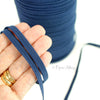 Navy Blue 1/4" Skinny Elastic BTY