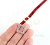 Rhinestone Slider Square Buckle 15mm CLEAR 10pc