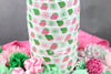 White Pink Green 5/8" Fold Over Elastic Christmas PresentsBTY